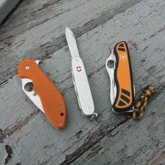 Задняя накладка для ножей VICTORINOX HUNTER XS HUNTER XT C.8339.C2.10 111 мм нейлоновая оранжево-чёрная